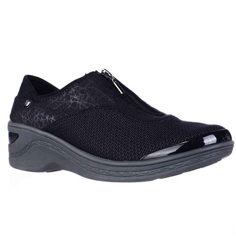 Womens Bzees by naturalizer Diva Front Zip Comfort Shoes - Black - Walmart.com