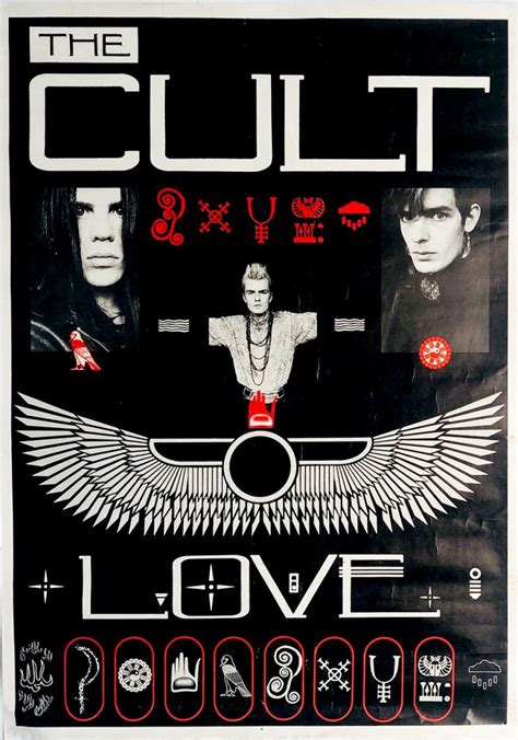 The Cult Love promo poster - 1985 - Billy Duffy