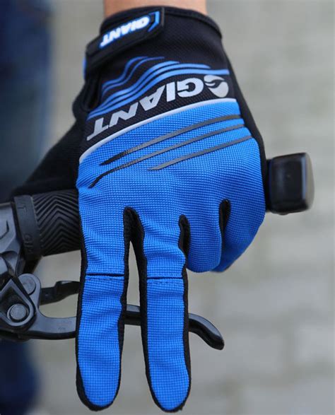 2020 Cycling FULL Finger GIANT Gloves Blue Bike Bicycle Glove Size M XL Red / Grey For Choose ...