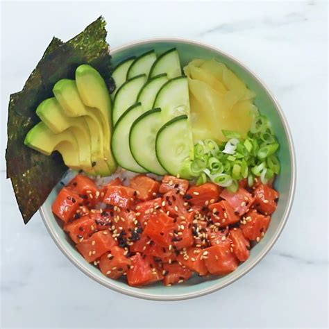 Salmon Poke Bowl Recipe by Maklano