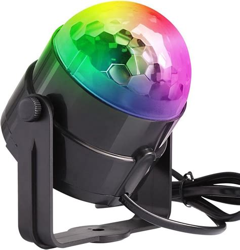 ShineMore Small Disco Ball-Mini Disco Ball Portable,Led Disco Ball For Party,Sound Activated Led ...