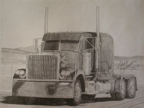 Optimus Prime Truck Sketch by MNS-Prime-21 on DeviantArt