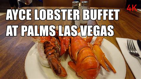 Palms AYCE Lobster Buffet Full Tour - Las Vegas Summer 2022 - 4K 60FPS ...