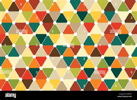 Quincunx Seamless Triangle Pattern Vector With Retro Color Palette Stock Vector Image & Art - Alamy