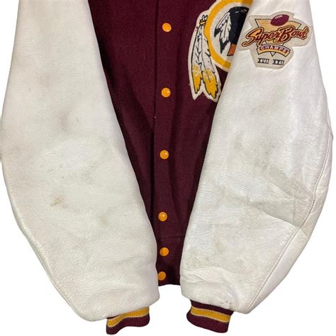 Vintage Washington Redskins 80s Varsity Jacket.... - Depop