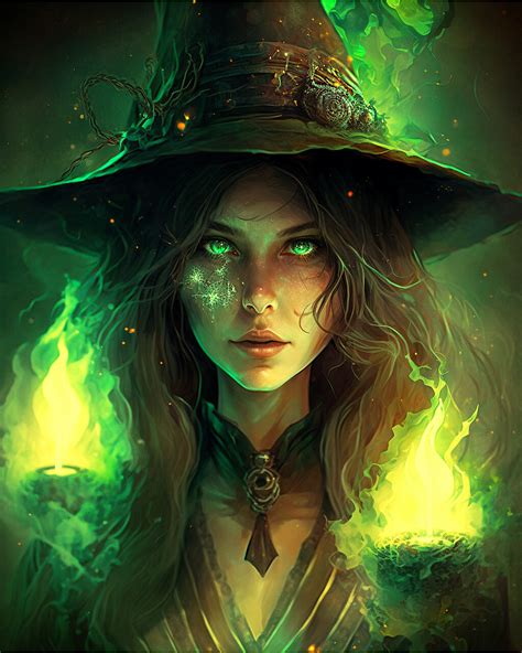 ArtStation - 9034m64f80 "Green Witch"