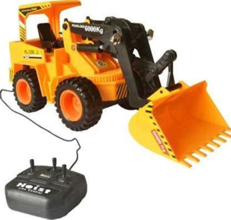 HENI ENTERPRISE Remote Control Battery Operated JCB Crane Truck Toy (Yellow) - Remote Control ...