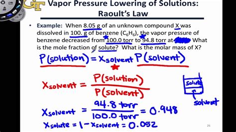 12.01 Application of Raoult's Law - YouTube