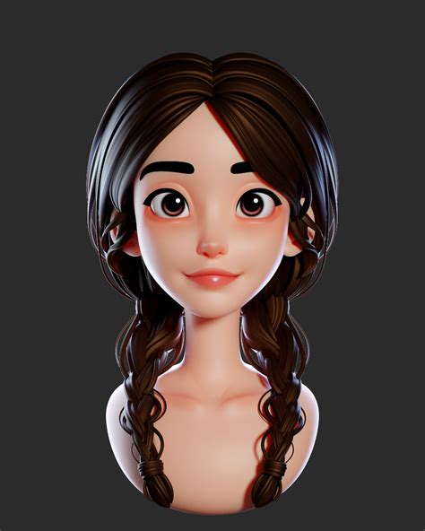 ArtStation - Lovely hair, SHIN MIN JEONG in 2022 | Digital art tutorial, 3d model character, 3d ...