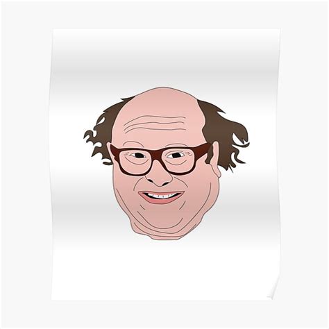 "Danny Devito Funny Fan Art Cartoon" Poster for Sale by badclebdrawings | Redbubble