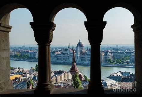 Budapest and hungarian parliament view from fisherman's bastion Photograph by Ulysse Pixel - Pixels