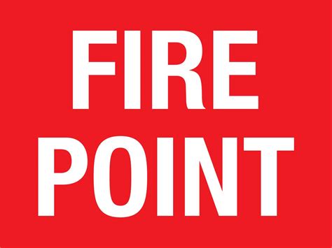 Fire Point Sign – New Signs