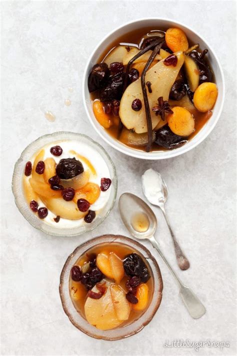 Winter Spiced Fruit Compote - Little Sugar Snaps