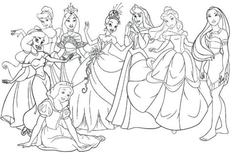 Coloring Pages Of Disney Princesses