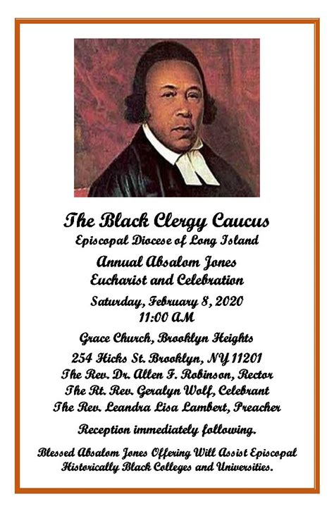 Feast of Absalom Jones | Grace Church Brooklyn Heights