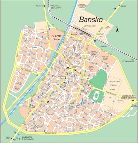 Bansko Bulgaria map - Bulgaria bansko map (Eastern Europe - Europe)