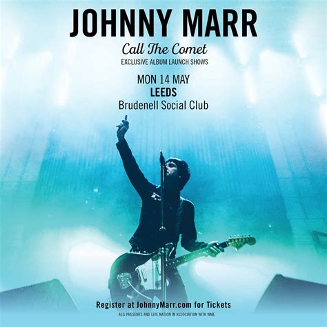 JOHNNY MARR Call The Comet Album Launch Show - Gig at Leeds Brudenell ...