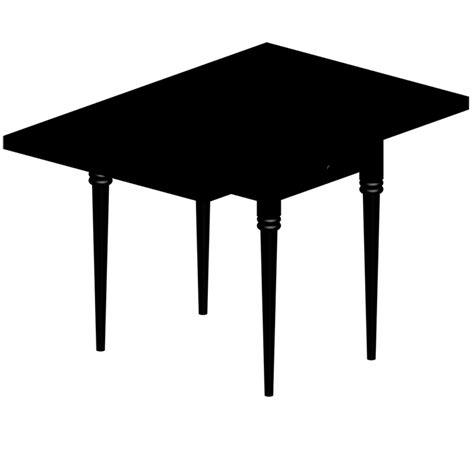 BIM object - INGATORP Folding Table - IKEA | Polantis - Free 3D CAD and ...