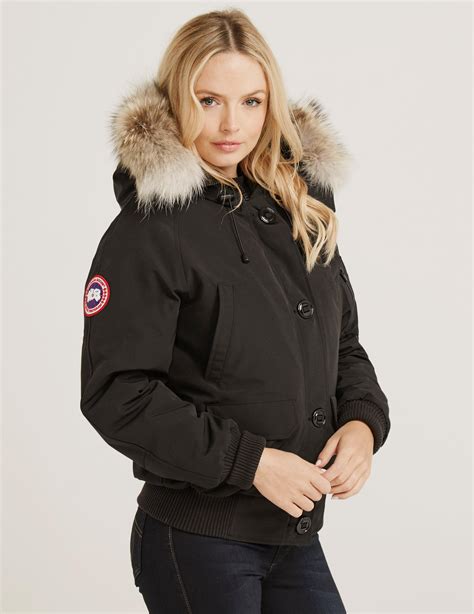 Canada Goose Womens Chilliwack Padded Bomber Jacket Black | Lyst UK