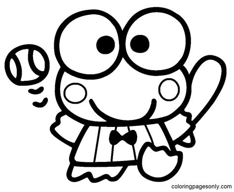 Keroppi Coloring Pages Printable for Free Download