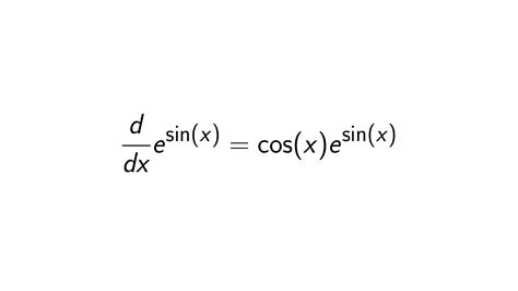 What is the Derivative of e^sin(x)? - [Full Solution]