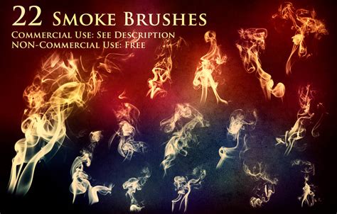 50 Brosses de fumée gratuits pour Photoshop