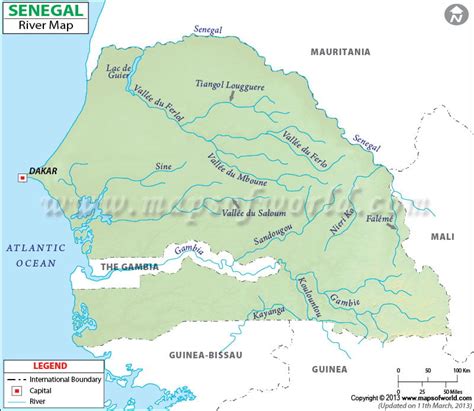 Senegal River Map