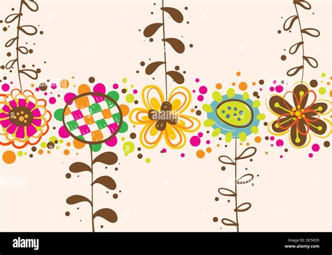 illustration of flowers upside down Stock Photo - Alamy