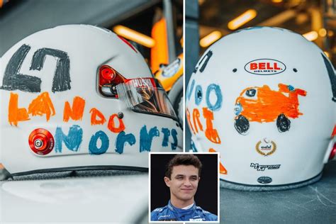 F1 star Lando Norris to wear special crash helmet designed by six-year ...