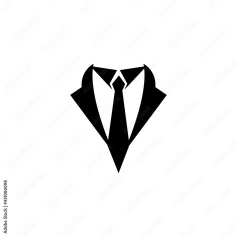 black mafia men tuxedo symbol vector logo Stock Vector | Adobe Stock