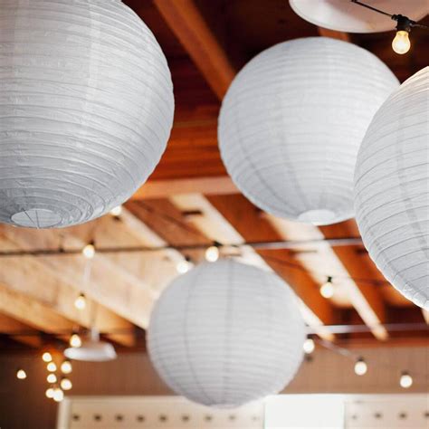 White Party Paper Lanterns: Pack Of Three By Bunting & Barrow