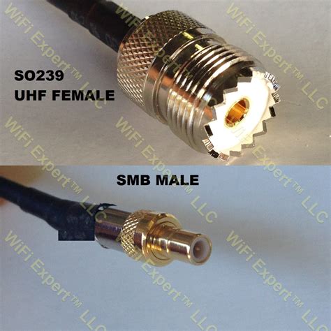 RG142 SO239 UHF Female to SMB MALE Coaxial RF Pigtail Cable – RF ...