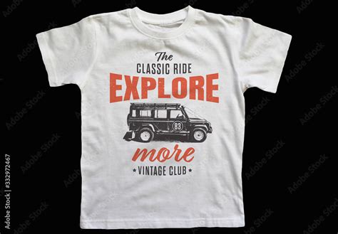 Vintage T-Shirt Car Logo Layout Stock Template | Adobe Stock