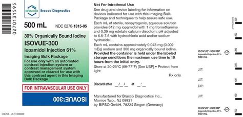 Isovue 300 - FDA prescribing information, side effects and uses