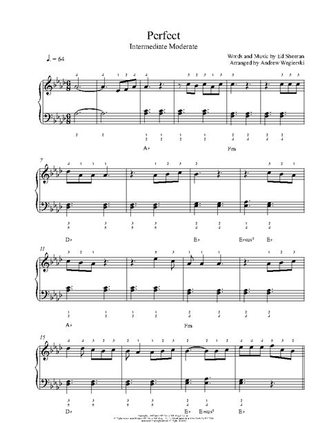 Perfect by Ed Sheeran Sheet Music & Lesson | Intermediate Level