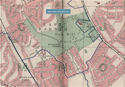 Map of East Barnet, London