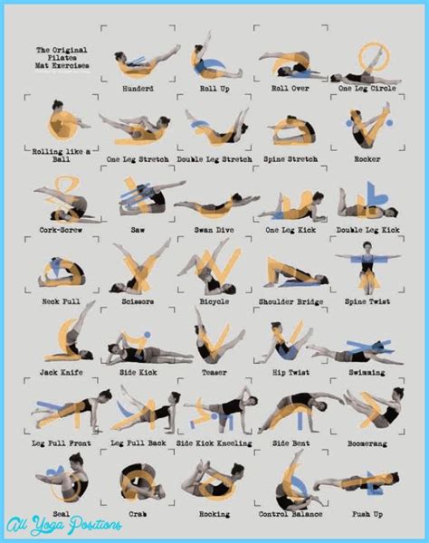 Mat Pilates Exercises - AllYogaPositions.com