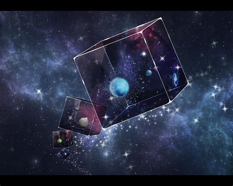 Galaxy Cube Digital Art by Astrid Rieger