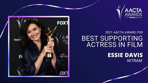 Essie Davis wins Best Supporting Actress in Film | 2021 AACTA Awards ...