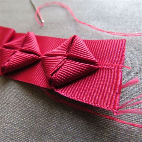 Making origami ribbon trim - The Craft of Clothes