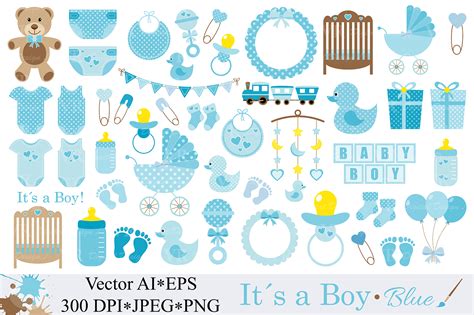 Baby Shower Clipart Blue Baby Clip Art Boy Baby Clip Art | Images and ...