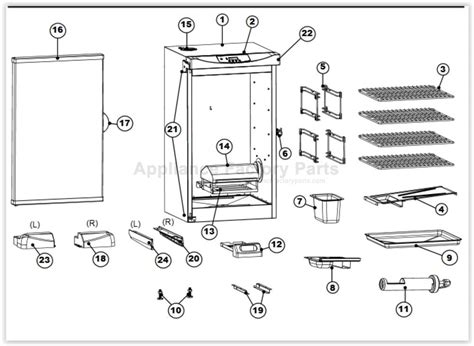 Masterbuilt Propane Smoker Parts Diagram