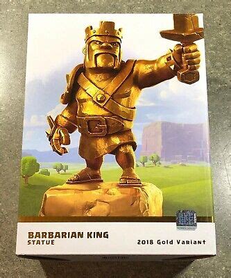 SUPERCELL Clash Of Clans Barbarian King Statue 2018 Gold Variant LIMITED EDITION | eBay