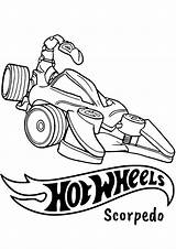 Hot wheels  Scorpedo Wheels Coloring Pages sketch template