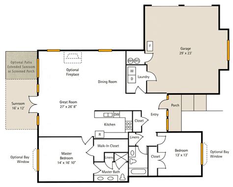 Woodside 2 BR Floor Plan | Hoosier Village