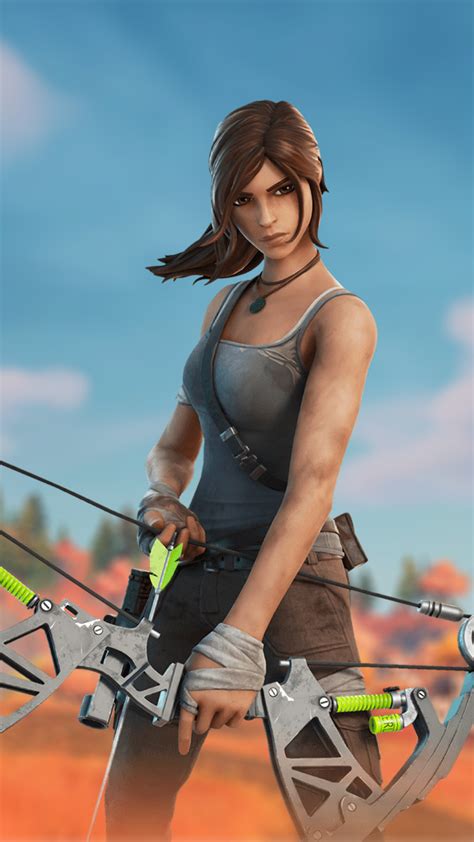 1440x2560 Resolution Lara Croft Fortnite Samsung Galaxy S6,S7,Google Pixel XL ,Nexus 6,6P ,LG G5 ...