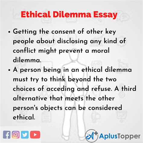 Ethical Dilemma Essay | Essay on Ethical Dilemma for Students and Children in English - A Plus ...