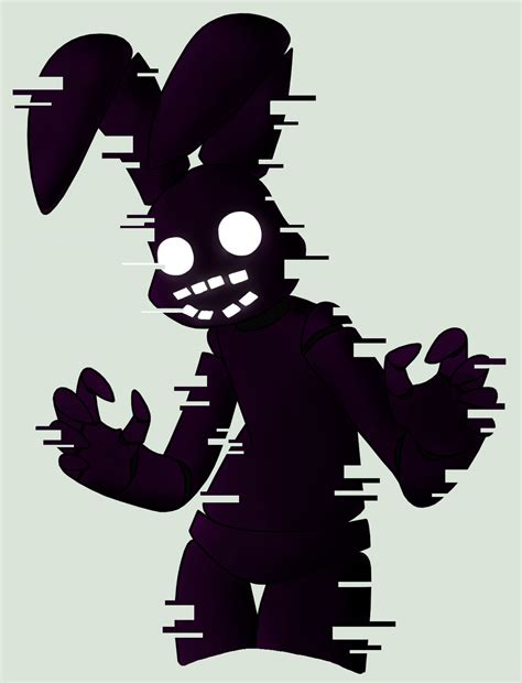 Quick Glitchy Shadow Bonnie by Mcbutt3r on DeviantArt