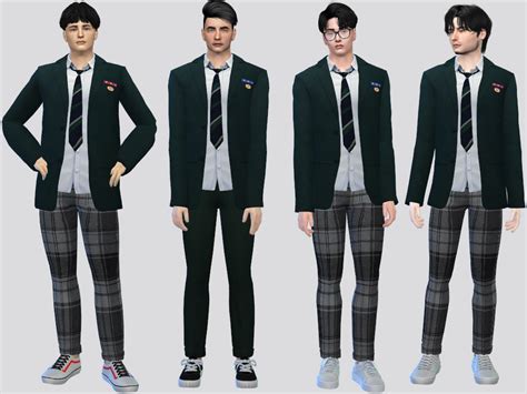 The Sims Resource - Hyosan High Uniform Suhyeok