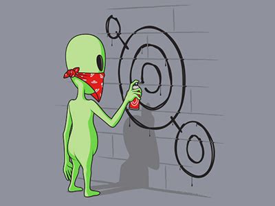 Alien Graffiti Tshirt by Glenn Jones on Dribbble